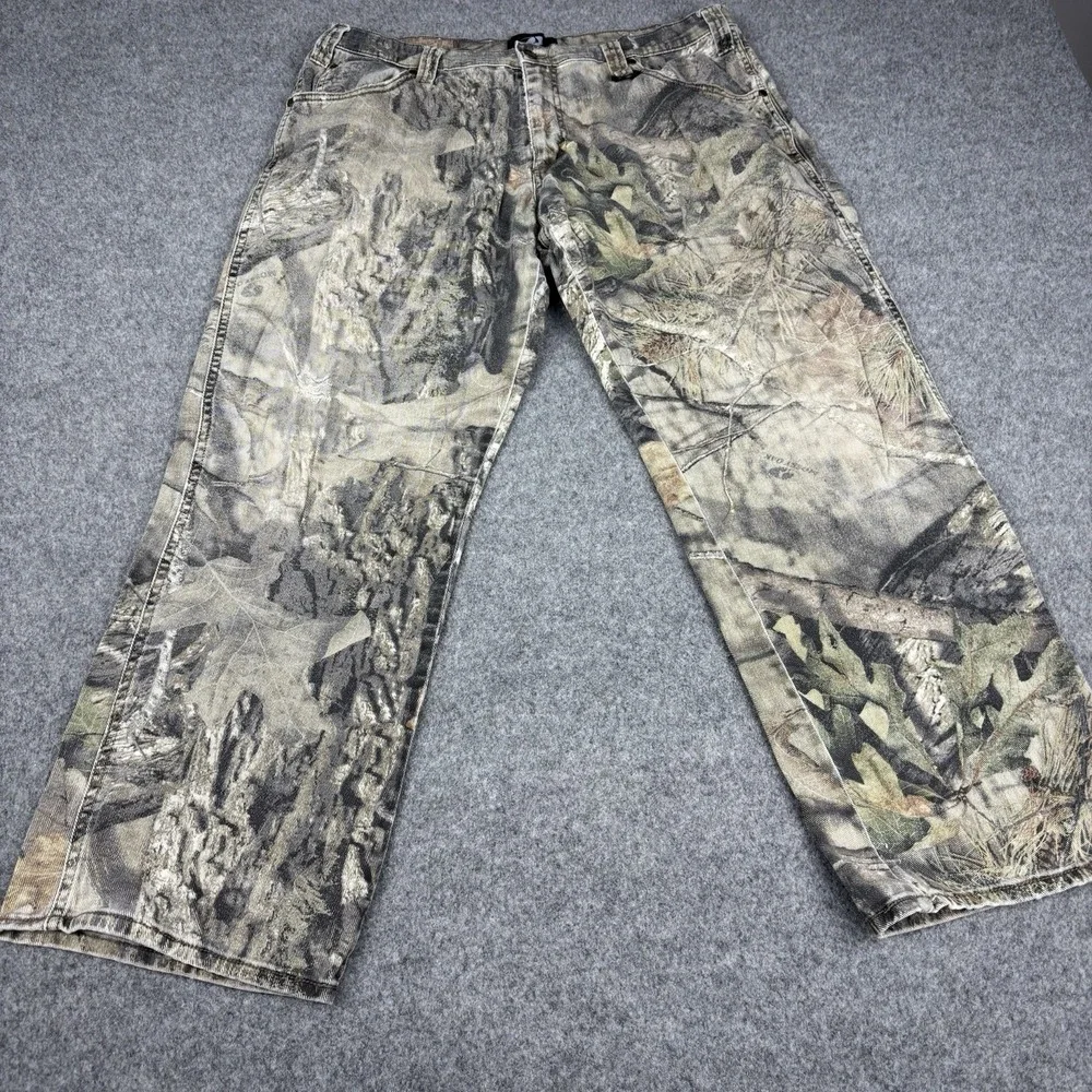 Mossy Oak Camo Hunting Pants Mens 38x32 (Fits 38x30) Relaxed Straight Outdoors